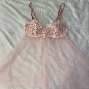 Light pink lingerie cami